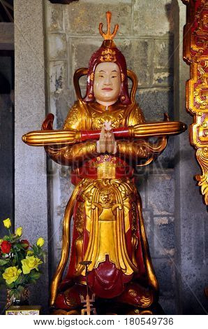 Interior Of The Bich Dong Pagoda, Ninh Binh, Vietnam