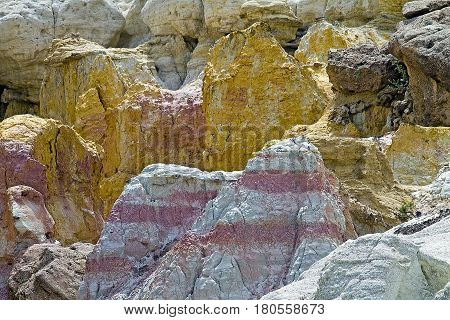 A view of Paint Mine Park near Calhan east of Colorado Springs CO