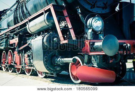 Details Of Polish Steam Locomotive.