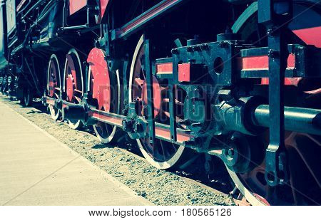 Details Of Polish Steam Locomotive.