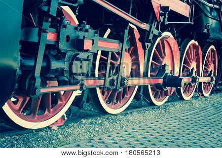 Details Of Polish Steam Locomotive.