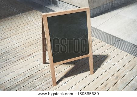 Empty Black Menuboard