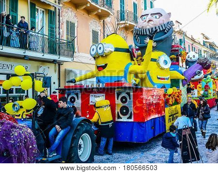 Hdr Carnival Celebrations In Loano