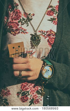 Girl with the character of Danbo | Danboard