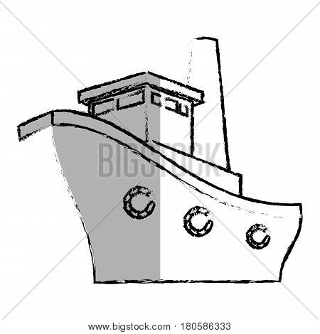 ship boat cruise icon vector illustration design