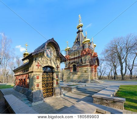 Chapel and burial vault of Princes Paskevich palace and park ensemble Gomel Belarus