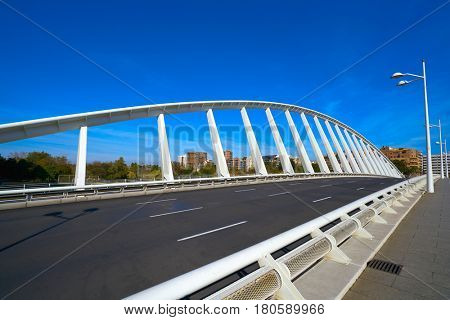 Valencia Alameda exposicion bridge on Turia river park