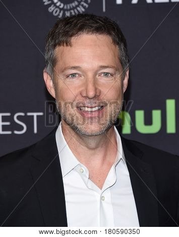 LOS ANGELES - MAR 26:  George Newbern arrives for the PaleyFest LA 2017-Scandal on March 26, 2017 in Hollywood, CA                