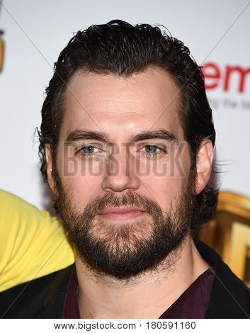 LOS ANGELES - MAR 29:  Henry Cavill arrives for the CinemaCon 2017-Warner Brothers on March 29, 2017 in Las Vegas, NV                