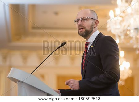 Arseniy Yatsenyuk During 10Th Kyiv Security Forum