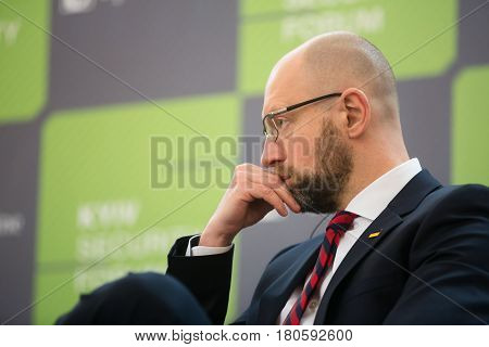 Arseniy Yatsenyuk During 10Th Kyiv Security Forum