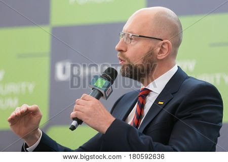Arseniy Yatsenyuk During 10Th Kyiv Security Forum