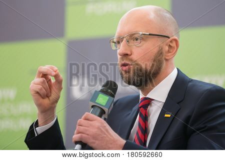 Arseniy Yatsenyuk During 10Th Kyiv Security Forum
