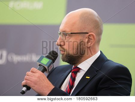 Arseniy Yatsenyuk During 10Th Kyiv Security Forum