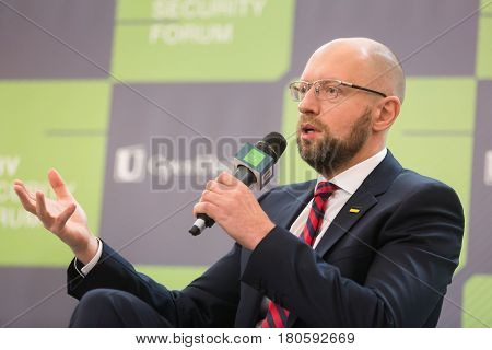Arseniy Yatsenyuk During 10Th Kyiv Security Forum