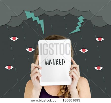 Hatred Frustration Ignorance Animosity Concept