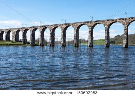 The railway viaduct (bridge) at Berwick upon Tweed