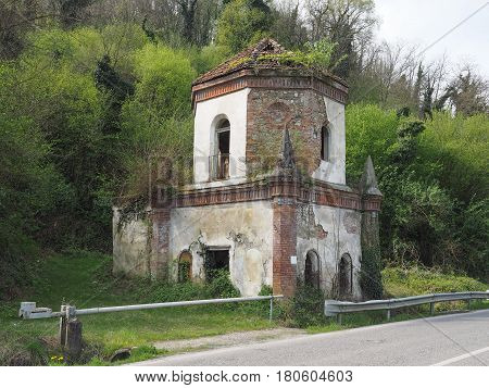 Ruins Of Gothic Chapel In Chivasso, Italy