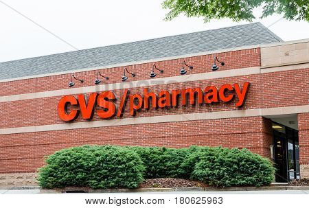 ATLANTA GEORGIA - May 21 2014: CVS began in 1963 in Lowell Mass. CVS stood for consumer Value Stores