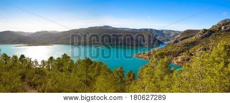 Loriguilla Pantano swamp reservoir in Serranos area of Valencia Spain