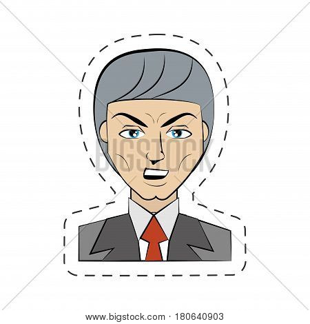 cartoon man avatar imagen vector illustration eps 10