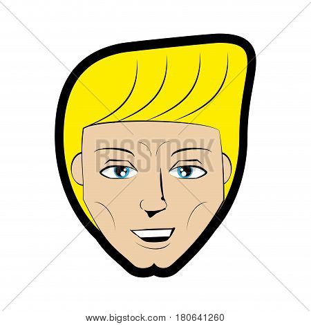 cartoon man comic imagen vector illustration eps 10