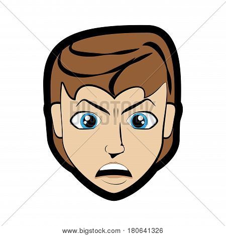 cartoon man comic imagen vector illustration eps 10