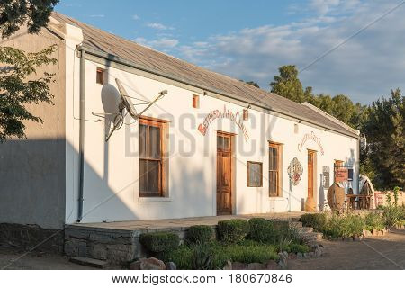 NIEU BETHESDA SOUTH AFRICA - MARCH 22 2017: A community arts centre in Nieu-Bethesda an historic village in the Eastern Cape Province