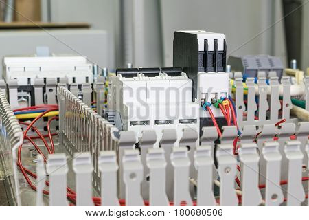 Circuit Breaker, Relay, Phase Control, On The Artboard.