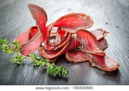 Armenian Basturma. Beef Cured And Spice