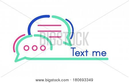 Text Me Communication Connection Concept