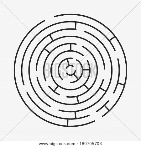 Maze Labyrinth With Entry And Exit.