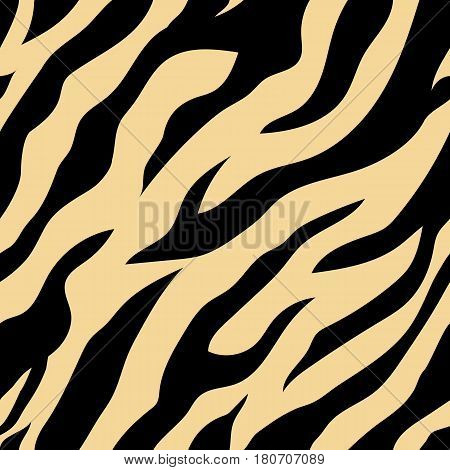 The background image of the vector that mimicked the tiger using a retro background color consisting of yellow and black. A seamless vector