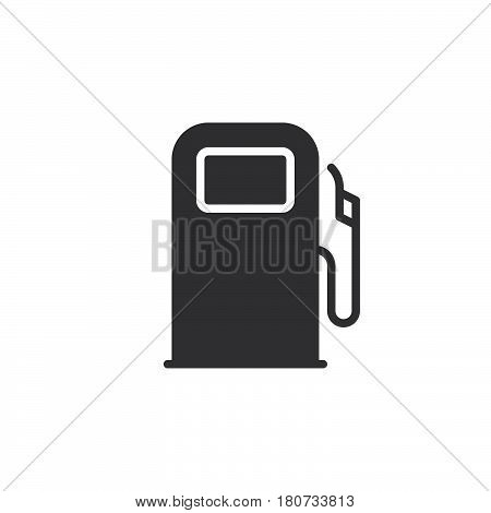 Gas station fuel dispenser icon vector filled flat sign solid pictogram isolated on white. Symbol logo illustration. Pixel perfect