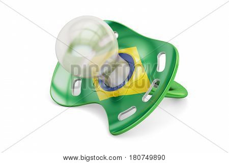 Brazilian Maternity and birthrate in Brazil concept 3D rendering isolated on white background