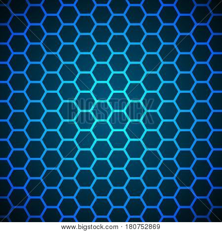 Hexagons technological background abstract science design vector illustration