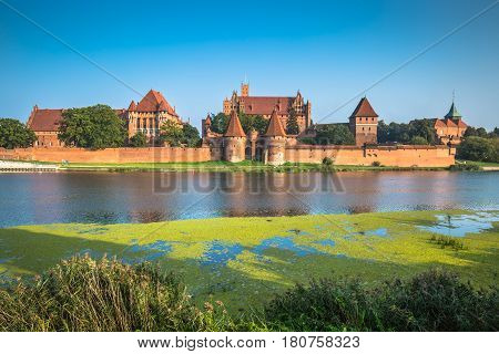 Malbork Castle in Poland medieval fortress built by the Teutonic Knights Order