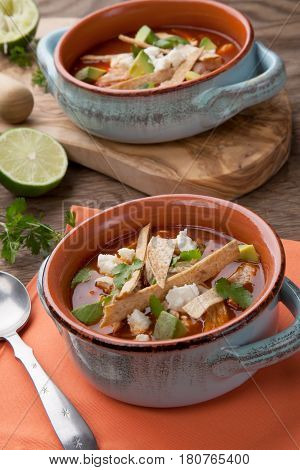 Spicy Chicken Tortilla Soup