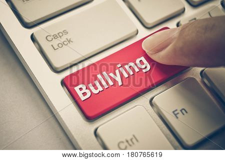 Cyber bullying / Social media witch hunting concept