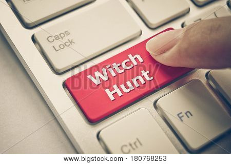 Cyber bullying / Social media witch hunting concept