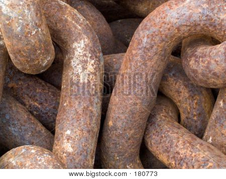Rusty kæde - Close-up