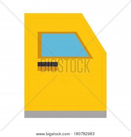 bunker truck door icon vector illustration design