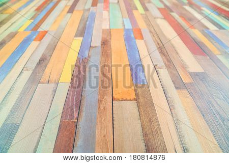 Colored horizontal rectangular tiled background with outlook looking yellow red white black pattern. Multicolor tiles