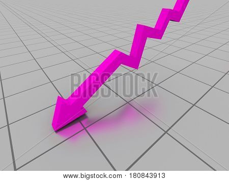Business graph. 3d illustration