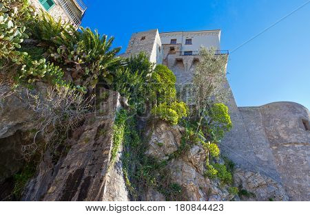 Italy Amalfitana Coast Cetara the Norman Tower