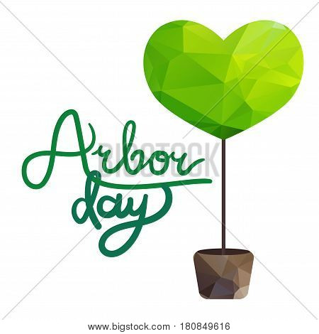 Save Our Planet Concept. Arbor Day Greeting for sticker banner and flyer. Vector