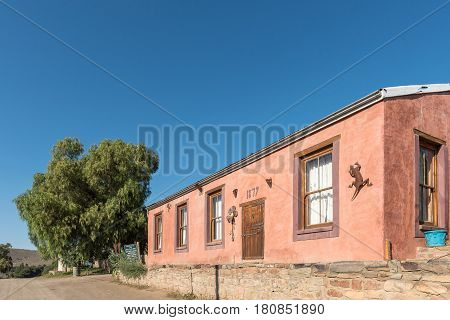 NIEU BETHESDA SOUTH AFRICA - MARCH 22 2017: An historic building dating 1879 in Nieu-Bethesda an historic village in the Eastern Cape Province
