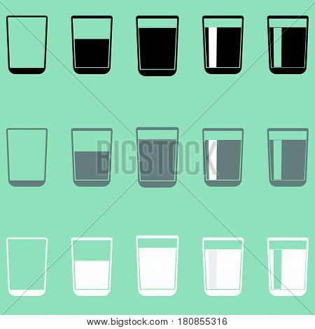 Glass cup riser or thimble it is  icon.