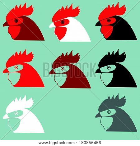 Rooster or head icon it is  set.