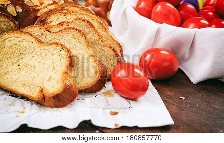 Easter Bread On A Table